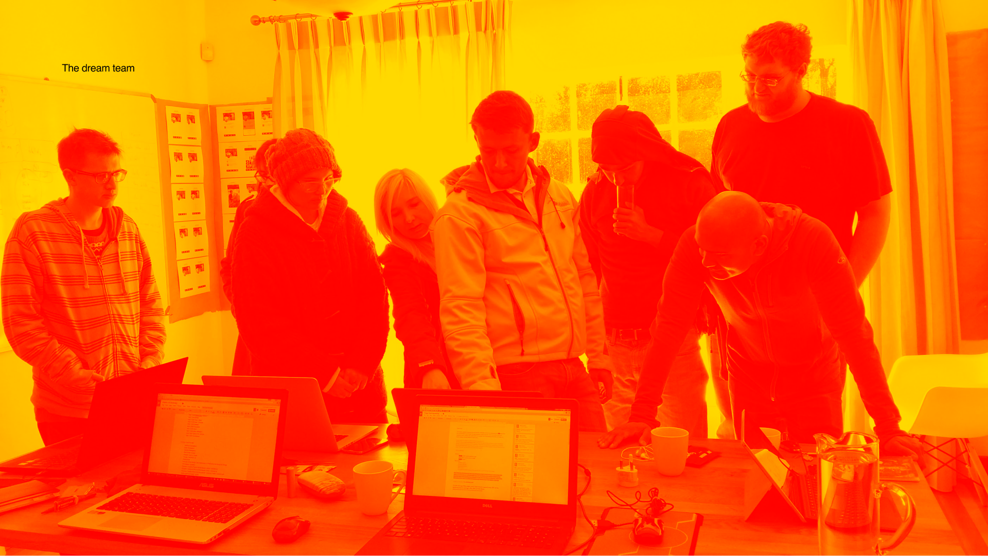 Stylized photograph overlayed with bright Kalido orange designed by Mohit Sooka 2017